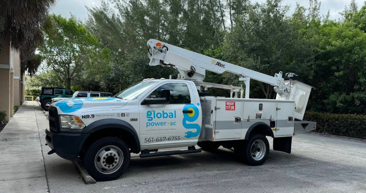 Global Power & AC Corp electricians at work