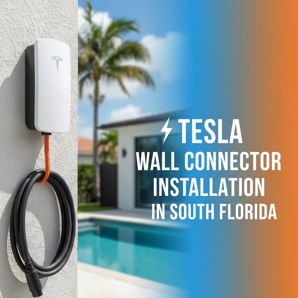 Tesla Wall Connector Installation in South Florida