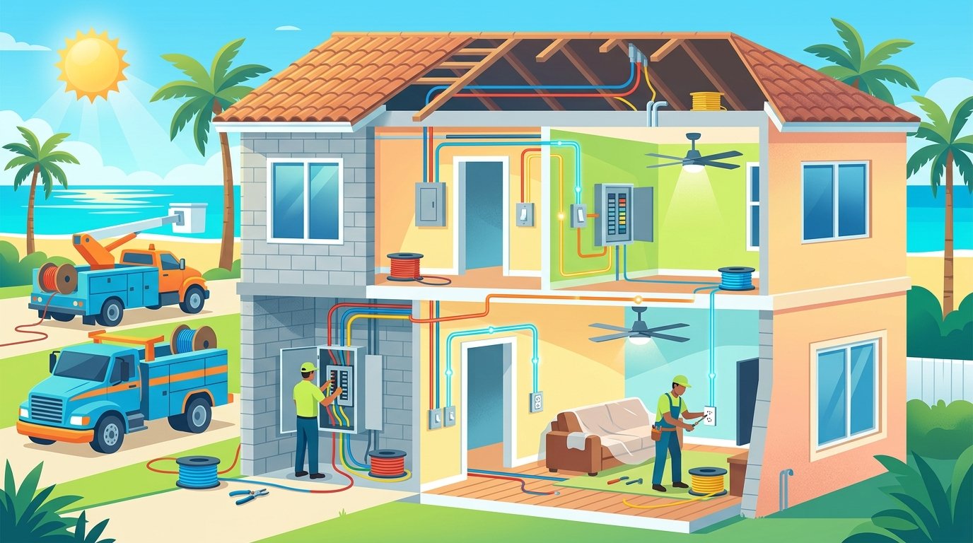 Whole House Rewiring Cost in South Florida 2026